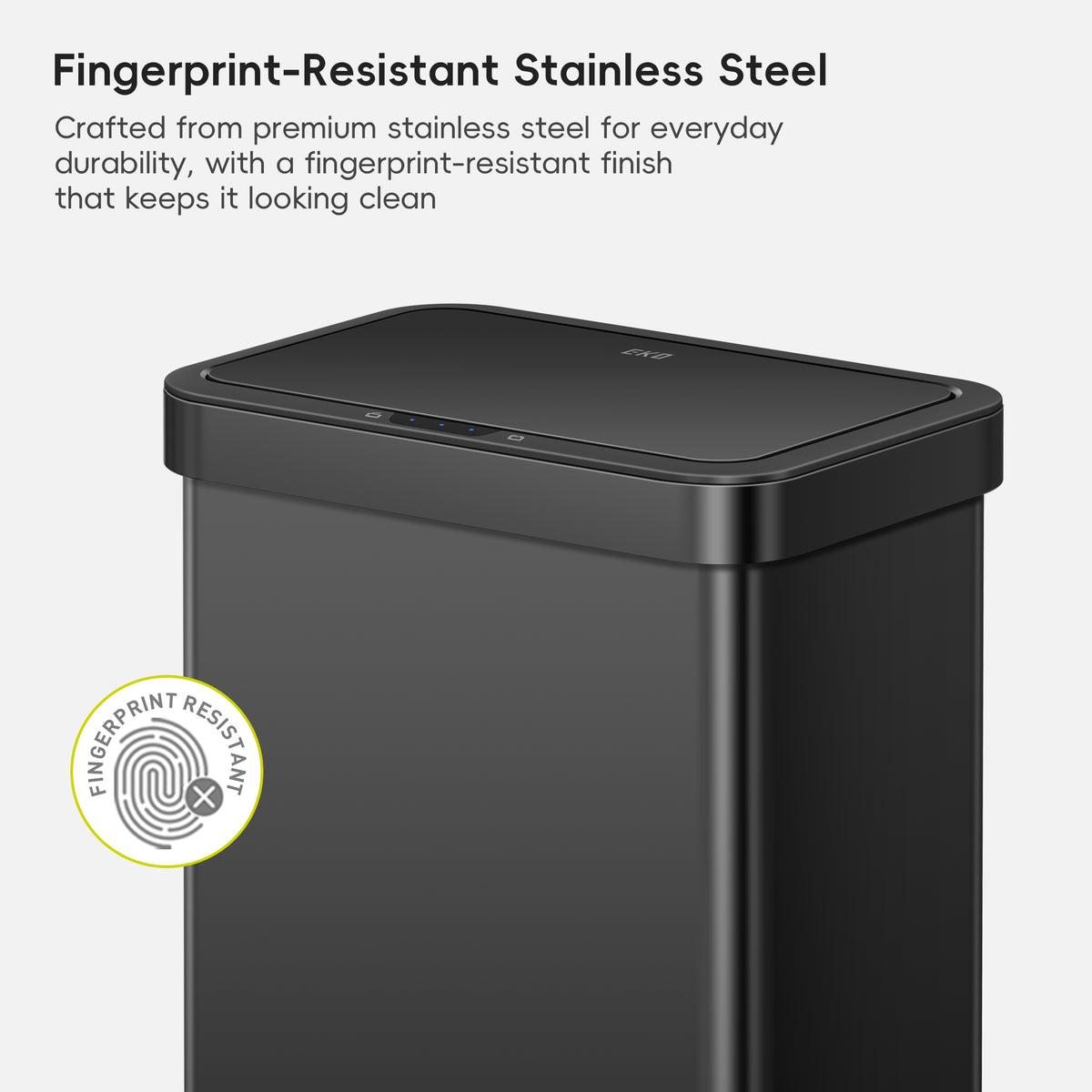 Nova Stainless Steel Motion Sensor Trash Can