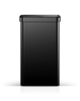 EKO Nova 21 Gallon/80 Liter Black Stainless Steel Motion Sensor Trash Can.