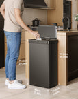 Nova Stainless Steel Motion Sensor Trash Can