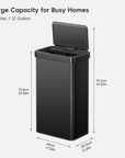 Nova Stainless Steel Motion Sensor Trash Can