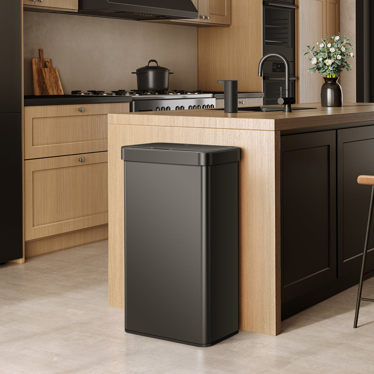 Nova Stainless Steel Motion Sensor Trash Can