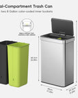 Nova Stainless Steel Motion Sensor Trash Can