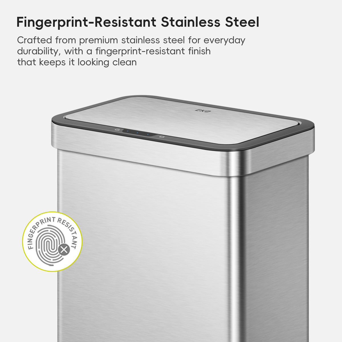 Nova Stainless Steel Motion Sensor Trash Can