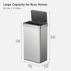 Nova Stainless Steel Motion Sensor Trash Can