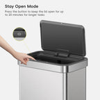 Nova Stainless Steel Motion Sensor Trash Can
