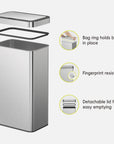 Nova Stainless Steel Motion Sensor Trash Can
