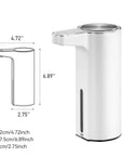 EKO Aroma Smart Liquid Soap Dispenser - White – Dimensions