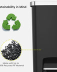 Hana Select Plastic Resin Step Trash Can 50 L / 13 Gal