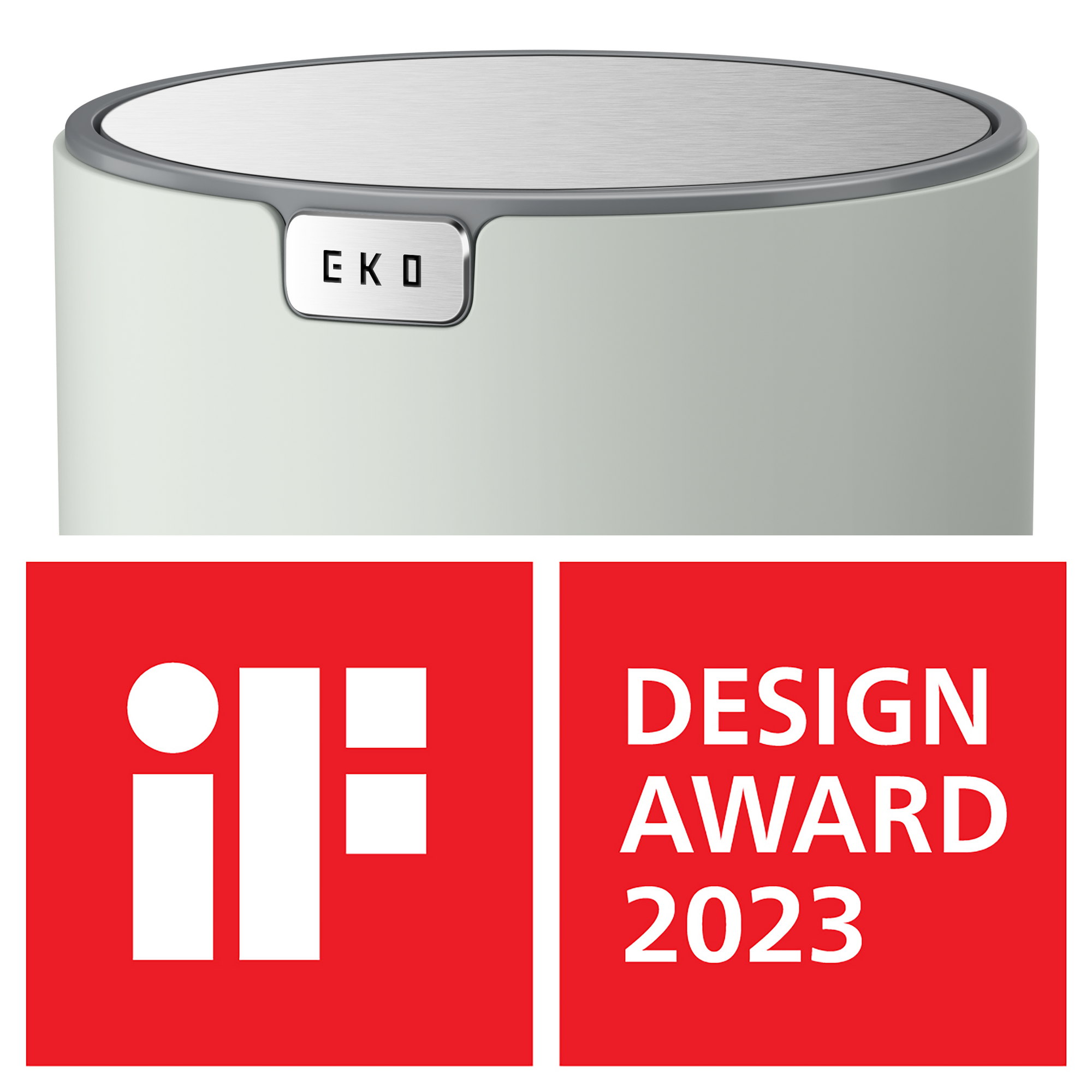 Fandy Table Bin with Swing-Top Lid - Sage 1.5L / 0.4 Gal