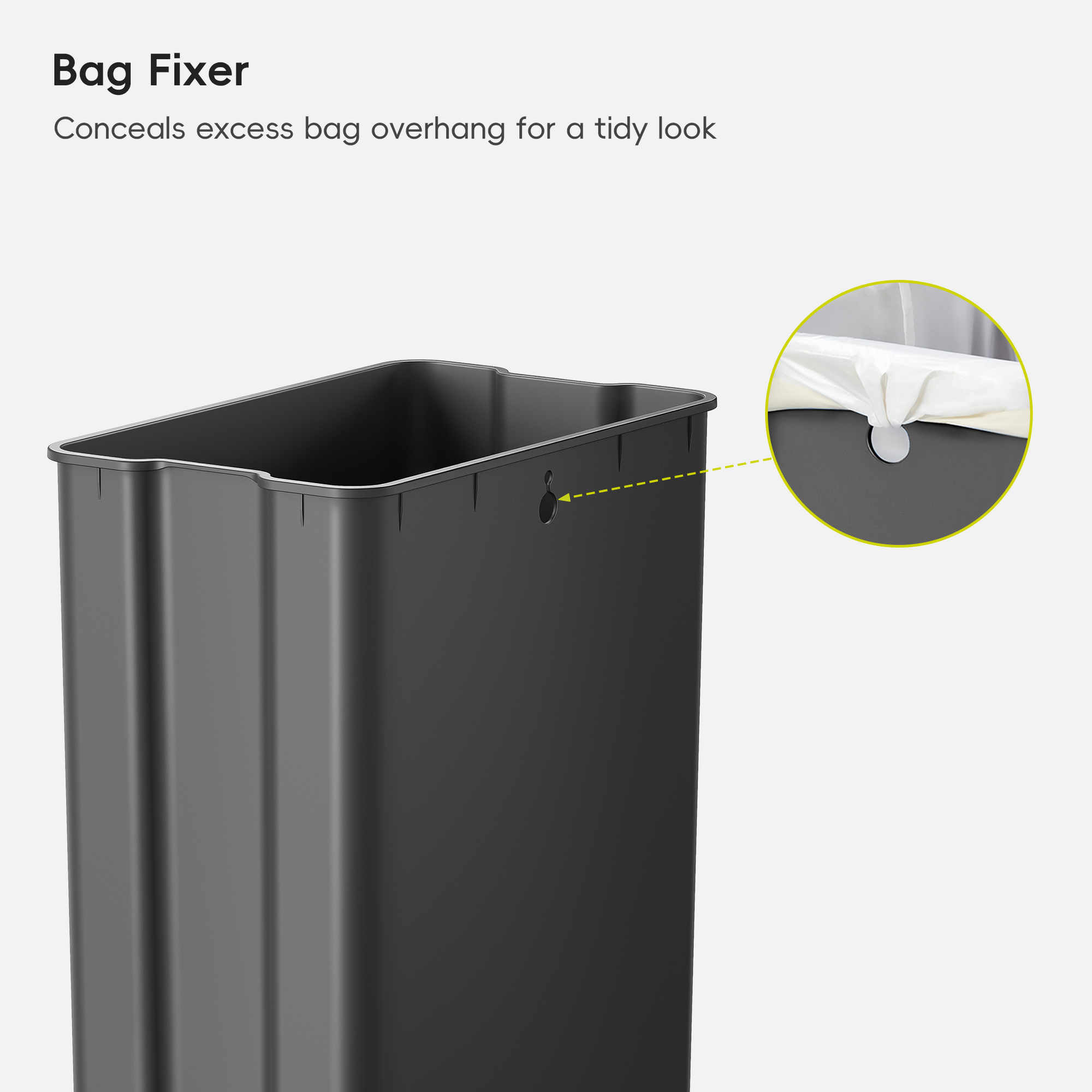 X-Wing 50L / 13.2 Gallon Slim Step Trash Can with Dual Wing Lid
