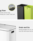 Edison Dual Compartment Step Can with Removable Inner Liners 30+30 L / 8+8 Gal