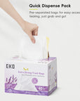 Code G -21 Gallon Easy-Dispense Roll Trash Bag - 60 Count-Lavender Scent