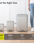 Madison Small Step Can with Liner Stainless Steel 6 L / 1.6 Gal
