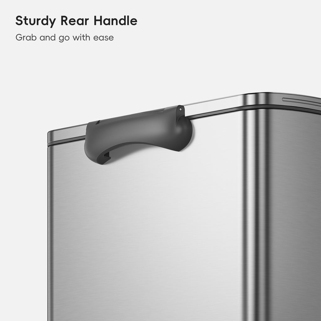 Neo-Cube Stainless Steel Step Trash Can