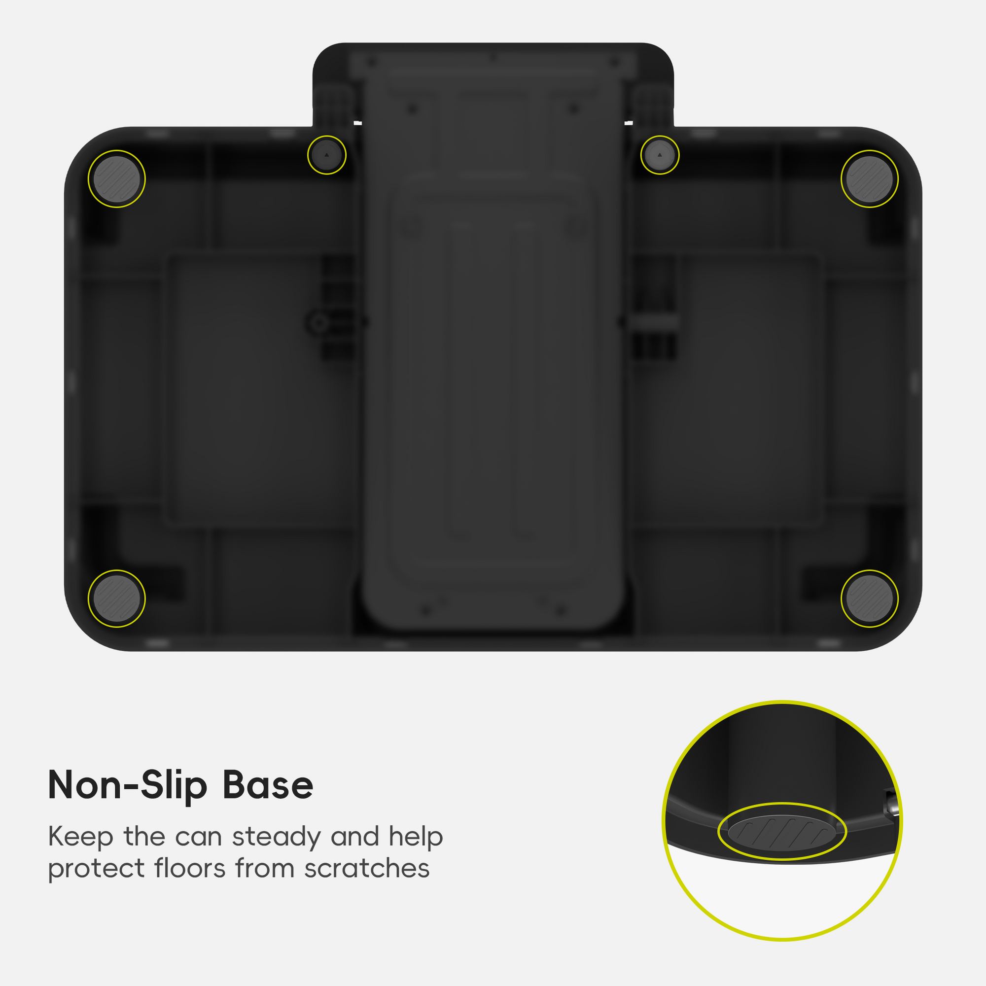 EcoCasa II Step Recycling Can - Dual Compartment 36L+24L-Matte Black
