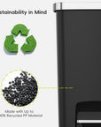 EKO Trash Can Featuring Sustainability in Mind, Made with Up to 100% Recycled PP Material.