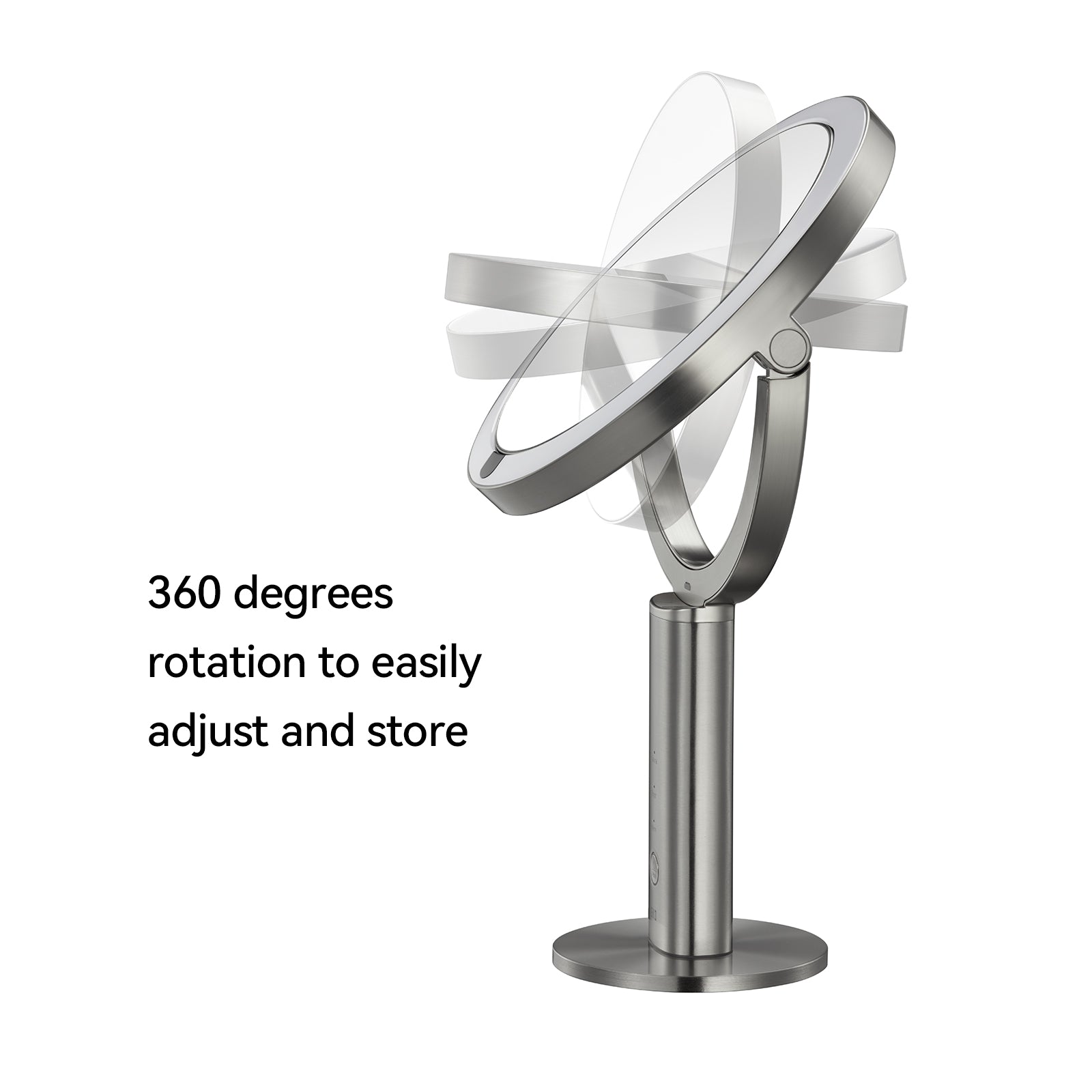 iMira Pro 8" 1X/5X Double Sided Sensor Mirror - Stainless Steel – 360 degrees
rotation to easily adjust and store