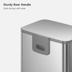 Marina Stainless Steel Step Trash Can 50 L / 13 Gal