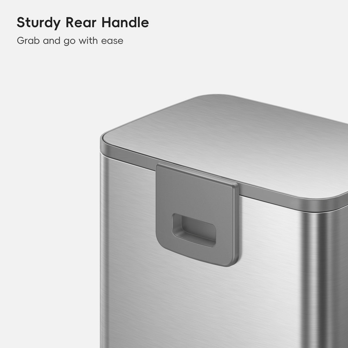 Marina Stainless Steel Step Trash Can 50 L / 13 Gal