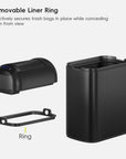 Astro Slim Sensor Trash Can with Butterfly Lid 10 L / 2.6 Gal