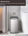 Laguna Open Top Trash Can with Removable Inner Basket 10 L / 2.6 Gal