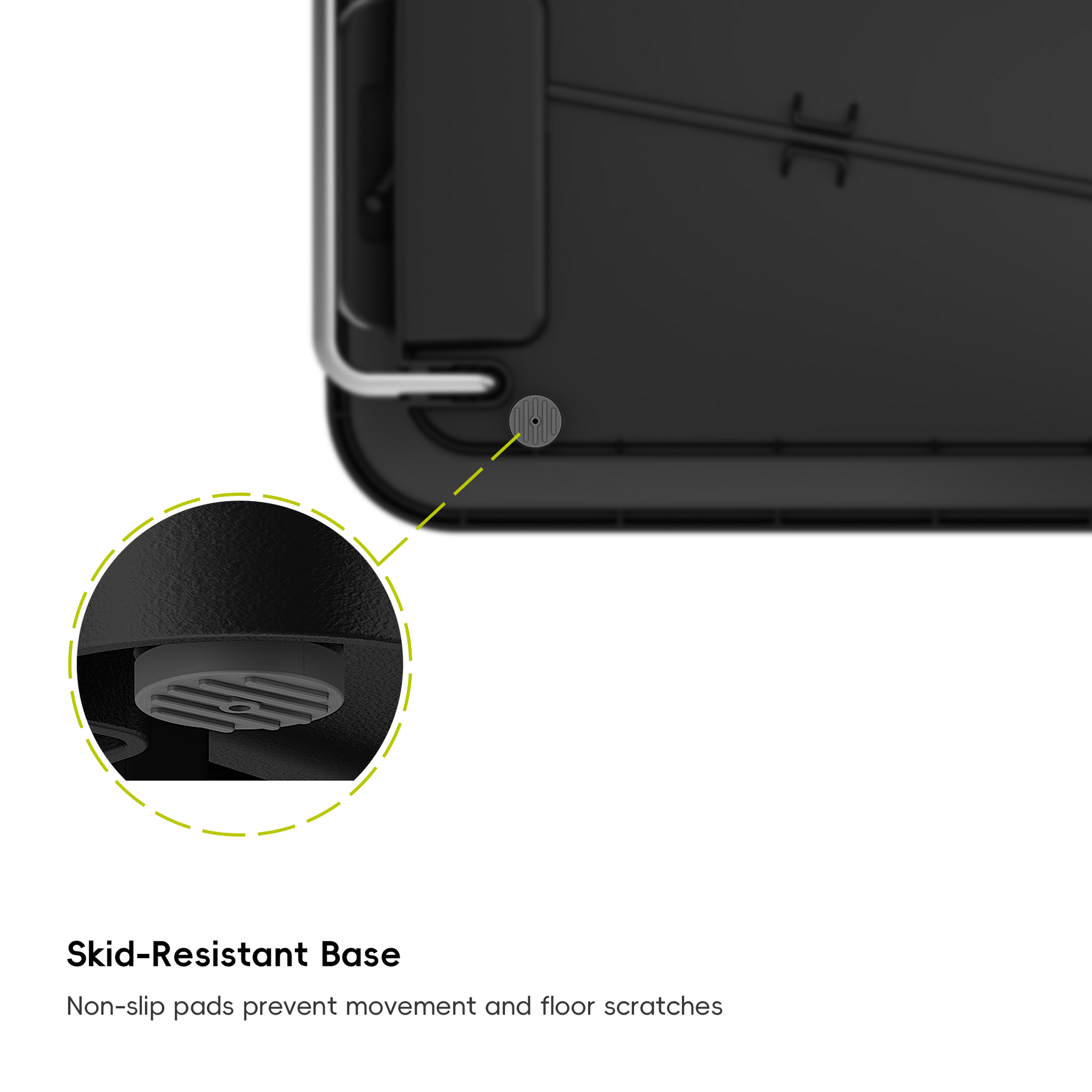 EKO HANA Slim 40L/ 10.5 Gallon Plastic Resin Step Kitchen Trash Can-Black – Skid-Resistant Base