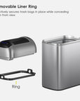 Astro Slim Sensor Trash Can with Butterfly Lid 10 L / 2.6 Gal