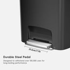 Hana Select Plastic Resin Step Trash Can 50 L / 13 Gal