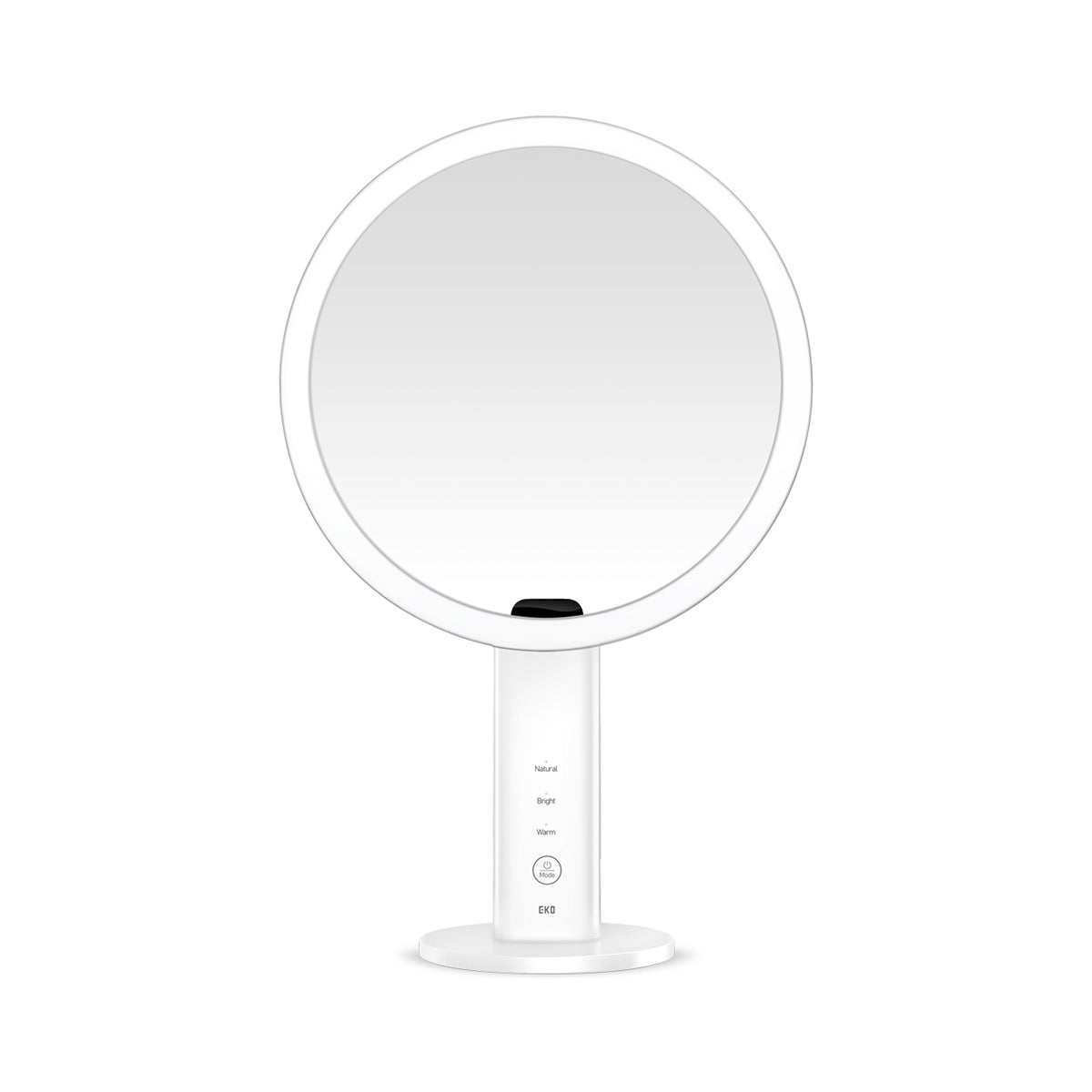 EKO iMira Ultra Clear 8" Stainless Steel Sensor Mirror - White 5X/10X – Front