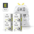 Code E Easy-Dispense Roll Trash Bags, 30.3 L / 8–9.5 Gal