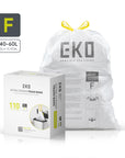 Code F - 13 Gallon  Easy-Dispense Roll Trash Bag - 110 Count (50L)