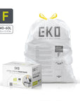 Code F - 13 Gallon  Easy-Dispense Roll Trash Bag - 60 Count (50L)