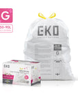 Code G -21 Gallon Easy-Dispense Roll Trash Bag - 60 Count-Fresh Floral Scent