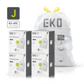 Code J Easy-Dispense Roll Trash Bags, 45-49 L / 11.9-12.9 Gal