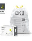 Code J - 12.9 Gallon (45-49L) Easy-Dispense Roll Trash Bag - 60 Count