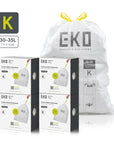 Code K -9.3 Gallon Easy-Dispense Roll Trash Bag -440 Count