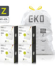 Code Z - 12.5 Gallon  Easy-Dispense Roll Trash Bag - 440 Count